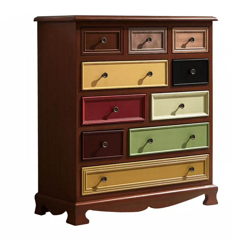 Nautical Storage Chest Dresser Solid Wood Storage Chest with 7/10/12 Drawers