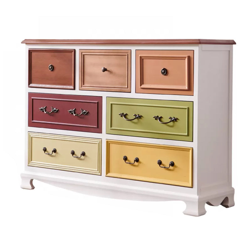 Nautical Storage Chest Dresser Solid Wood Storage Chest with 7/10/12 Drawers