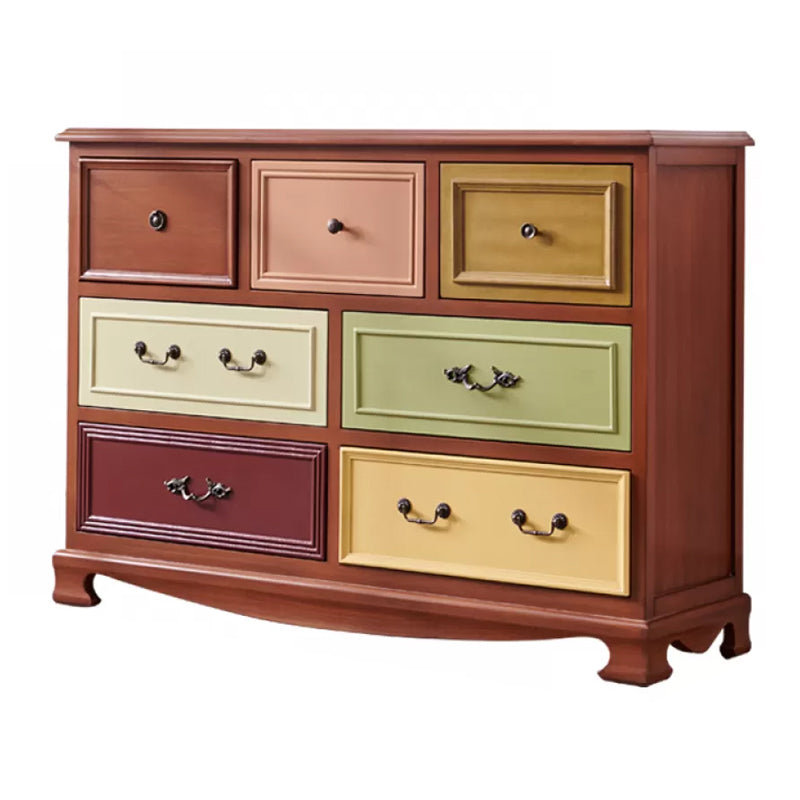 Nautical Storage Chest Dresser Solid Wood Storage Chest with 7/10/12 Drawers