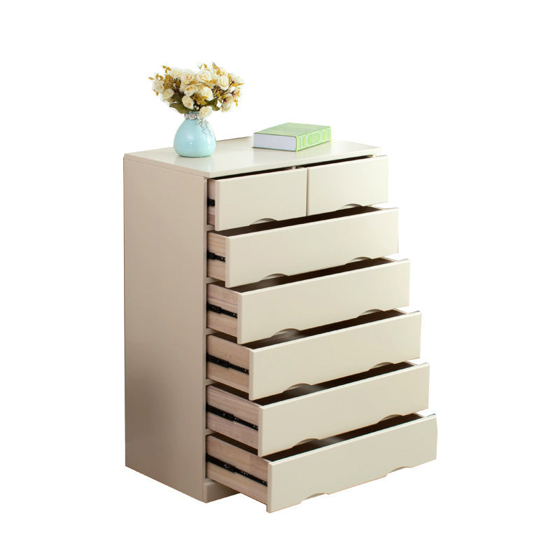 Contemporary Chest Wooden Horizontal Combo Dresser with Drawer