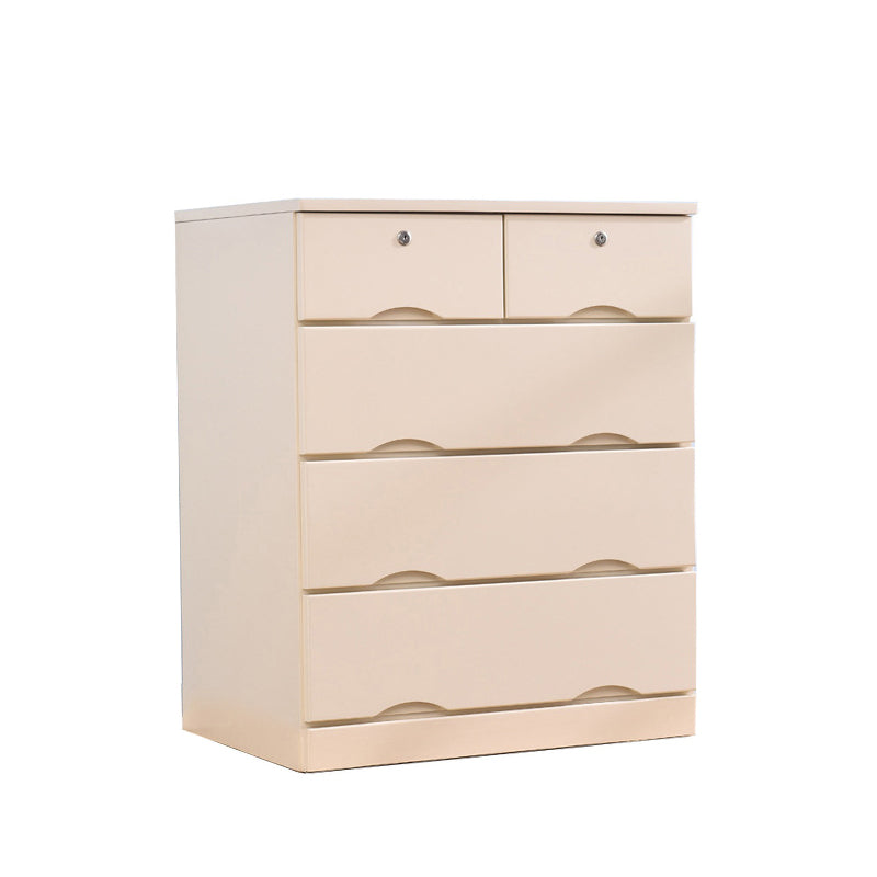 Contemporary Chest Wooden Horizontal Combo Dresser with Drawer