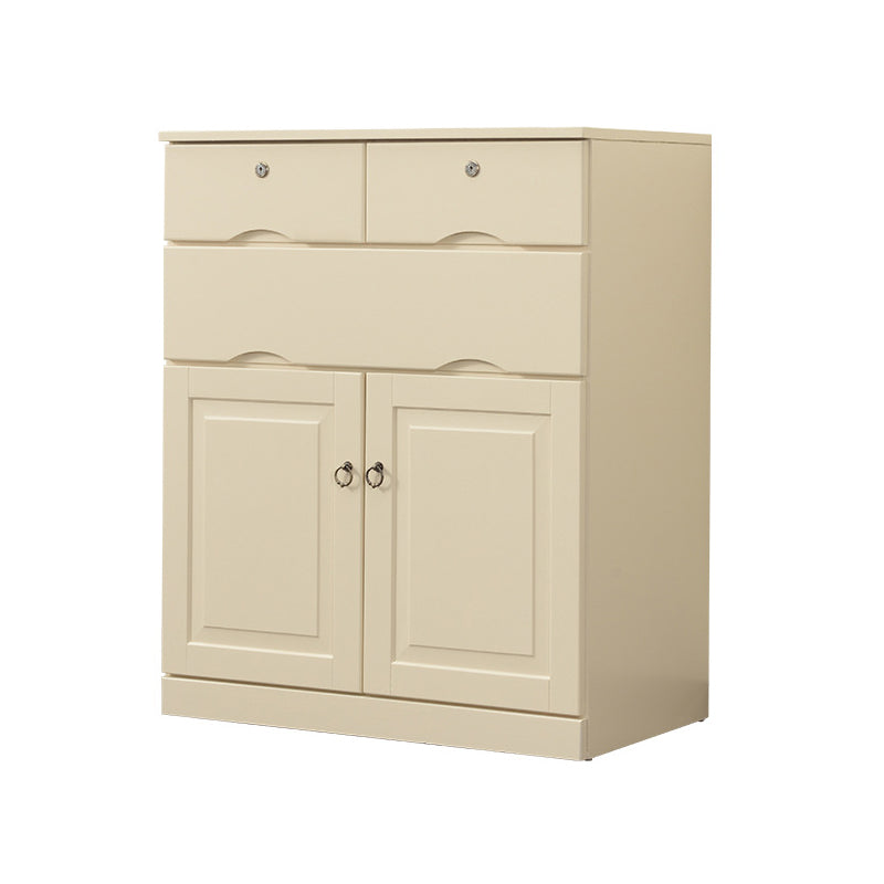 Contemporary Chest Wooden Horizontal Combo Dresser with Drawer