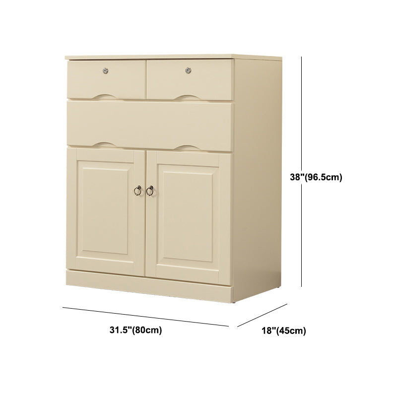 Contemporary Chest Wooden Horizontal Combo Dresser with Drawer