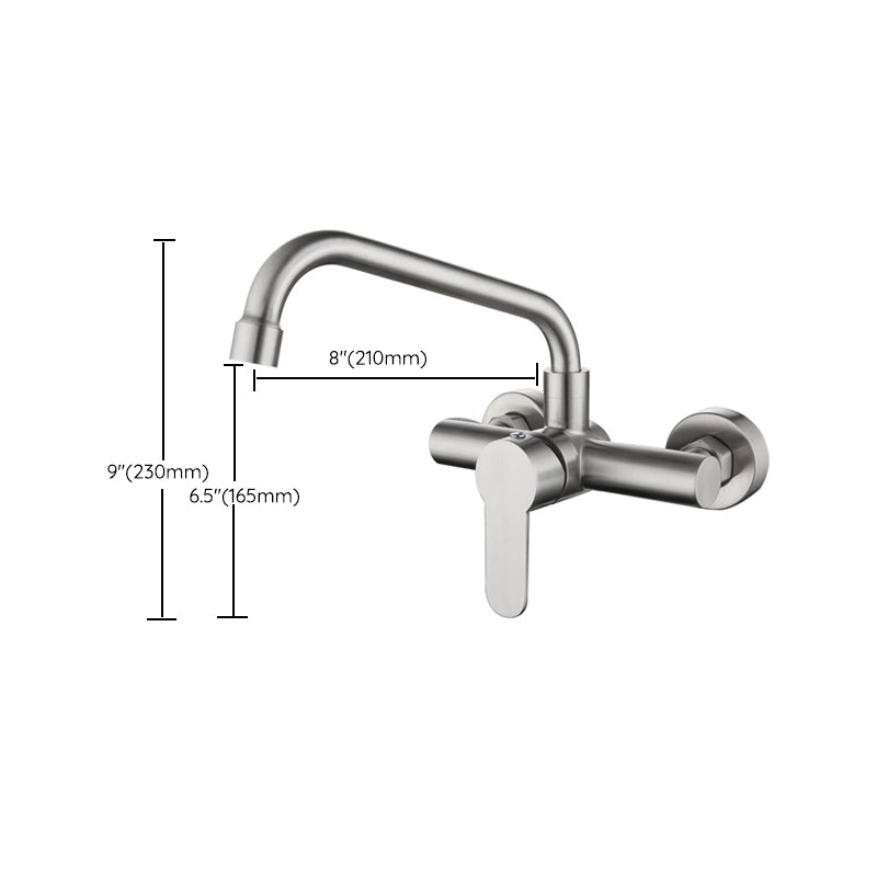 Contemporary 2-Function Kitchen Faucet 1-Handle Faucet with Stainless Steel