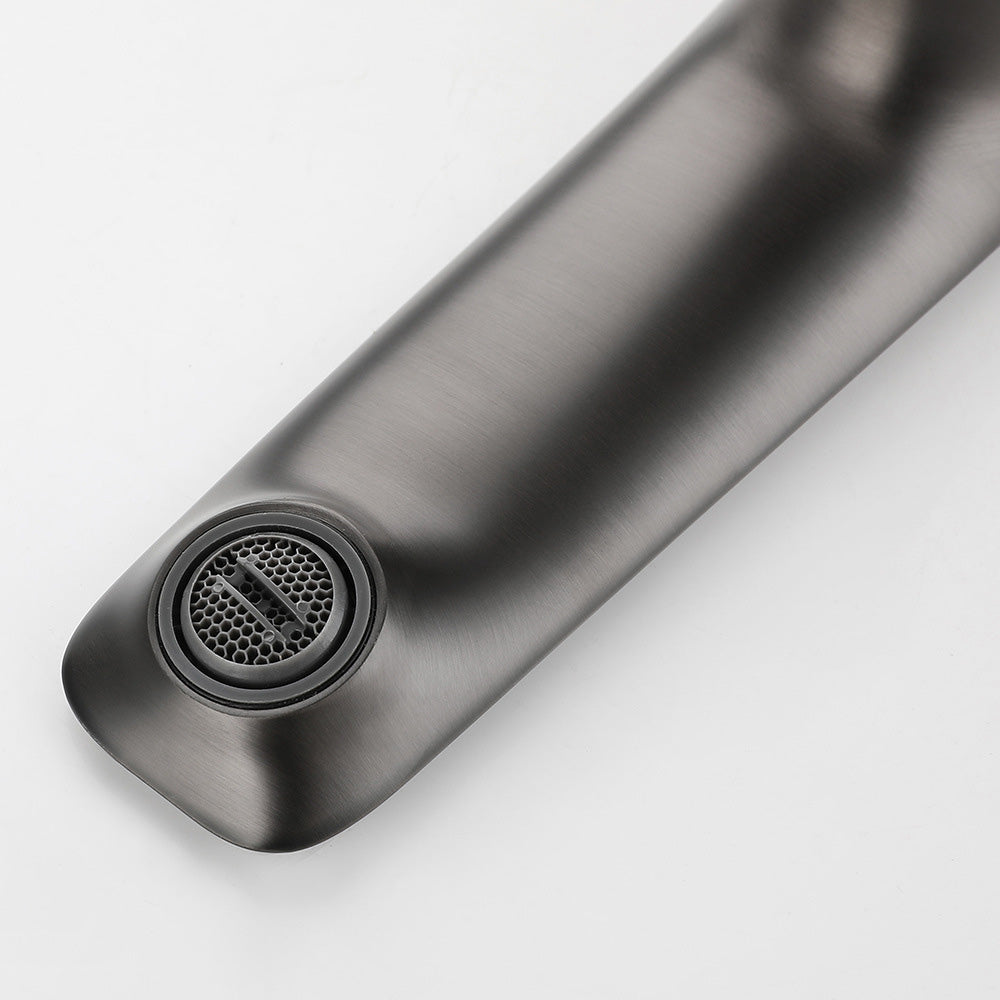 3 Handle Roman Tub Filler Deck Mounted Bathtub Faucet with Handshower