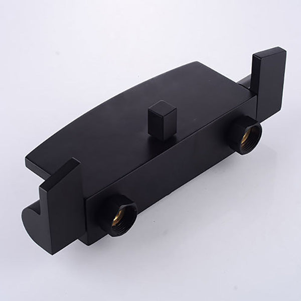 Wall Mount Tub Faucet One Handle Waterfall Tub Spout Trim with Knob