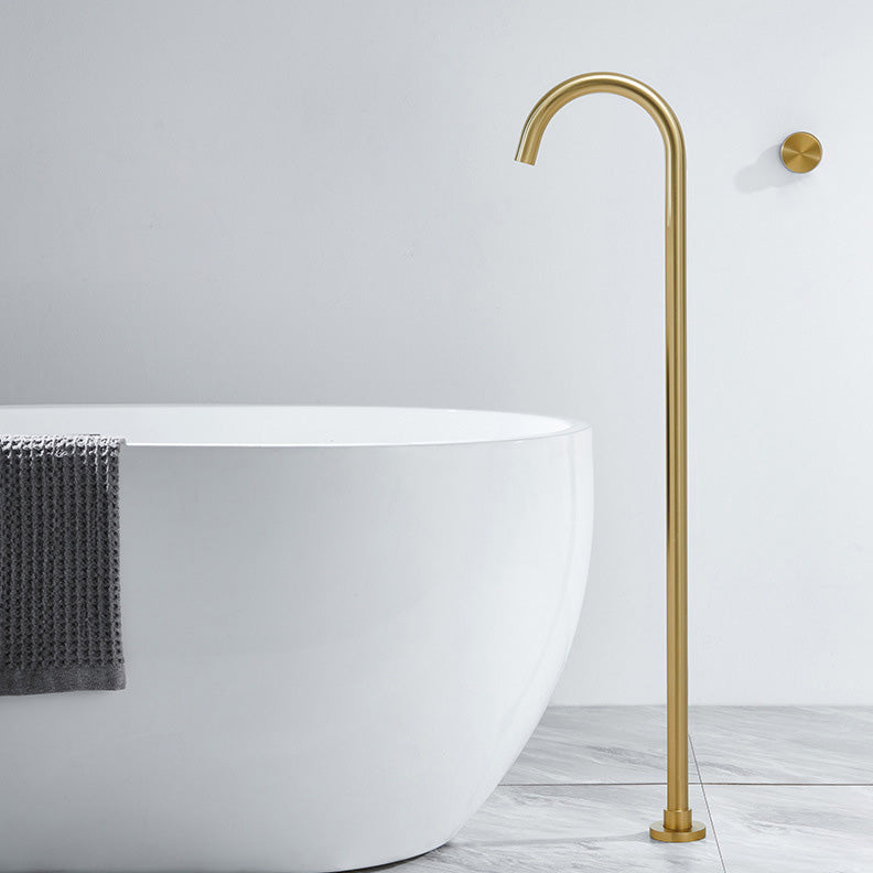 Floor Mounted Freestanding Tub Filler 1-Handle High Arc Tub Faucet