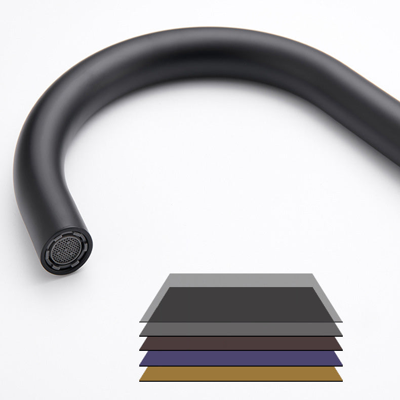 Floor Mounted Freestanding Tub Filler 1-Handle High Arc Tub Faucet