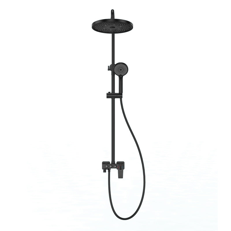 Modern Shower System Wall Mounted Spot Resist Round Shower System with Hand Shower