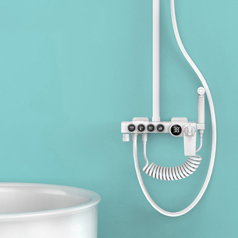 Modern Shower System Wall Mounted Spot Resist Round Shower System with Hand Shower