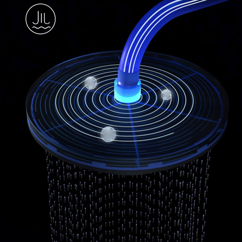 Modern Shower System Wall Mounted Spot Resist Round Shower System with Hand Shower