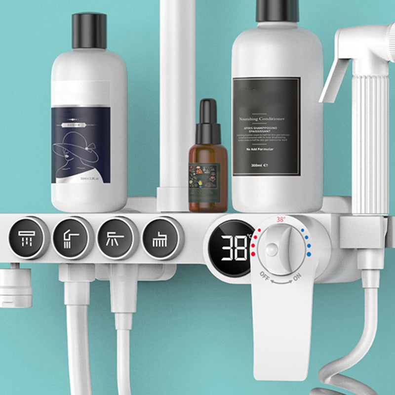 Modern Shower System Wall Mounted Spot Resist Round Shower System with Hand Shower