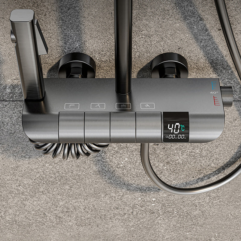 Modern Square Swivel Shower Metal Shower Head Shower Faucet on Wall