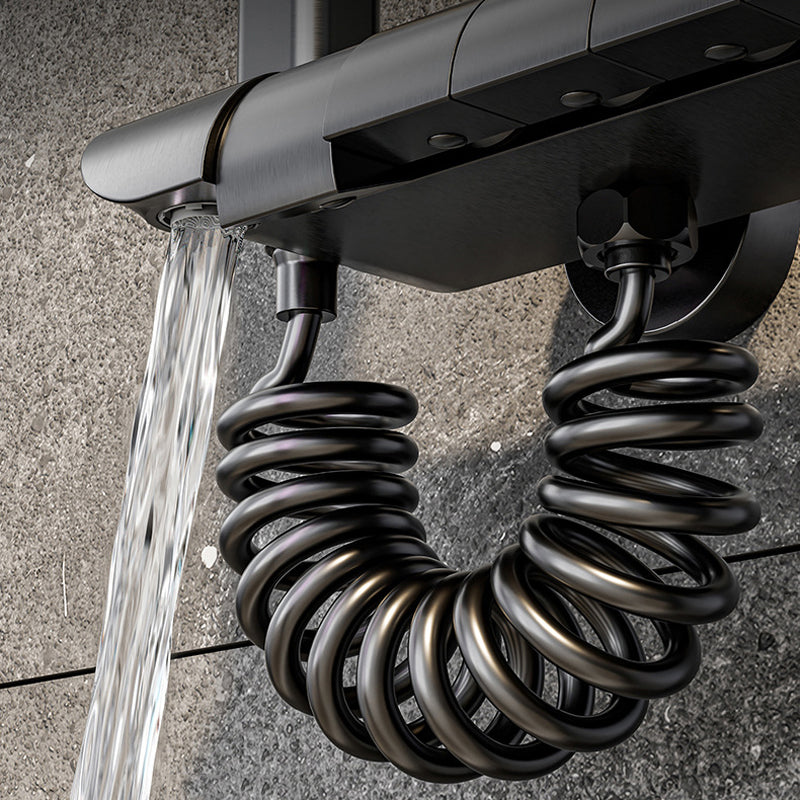 Modern Square Swivel Shower Metal Shower Head Shower Faucet on Wall