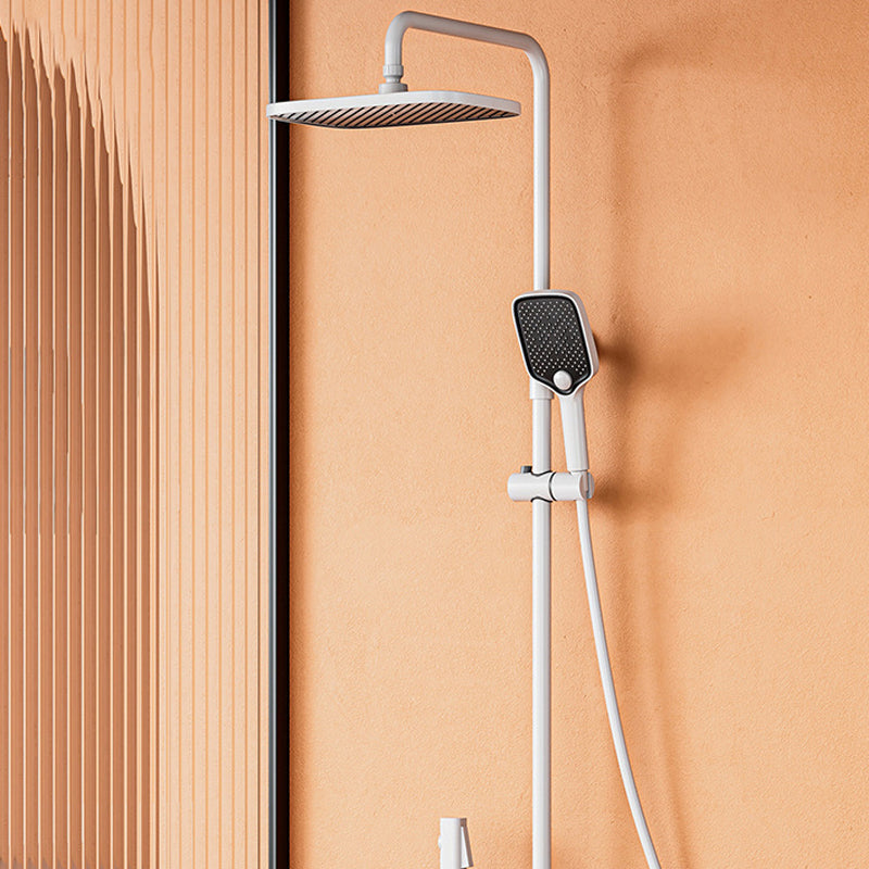 Modern Square Swivel Shower Metal Shower Head Shower Faucet on Wall