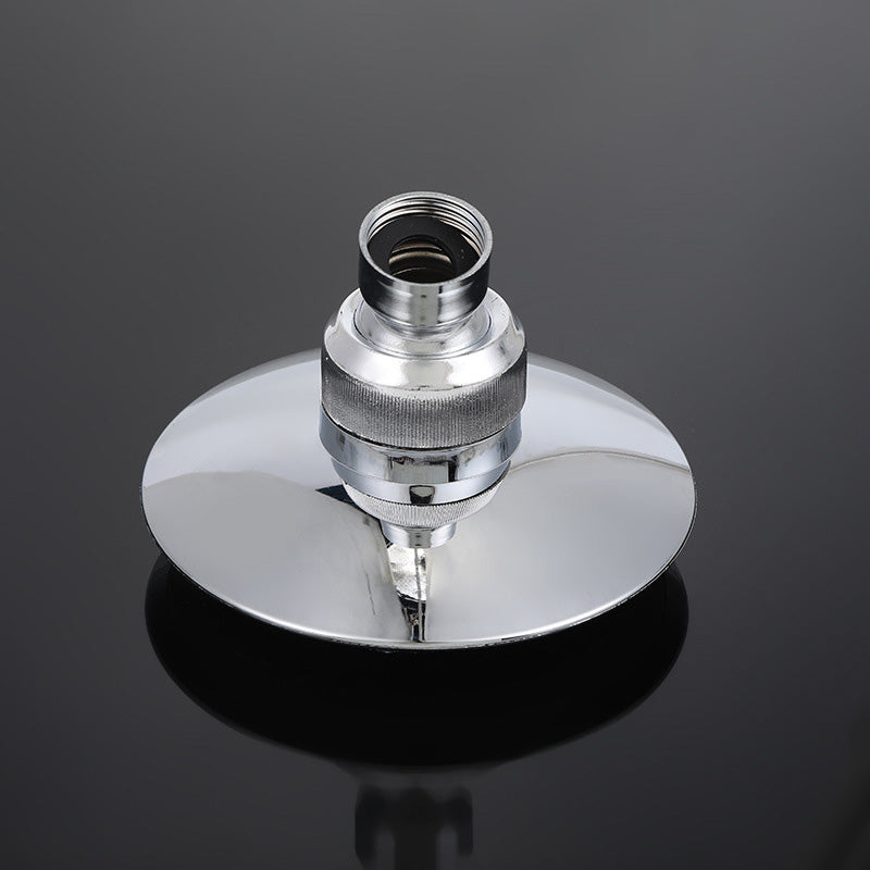 Round Shape Shower Head Modern Swivel Wall Mounted Fixed Shower Head