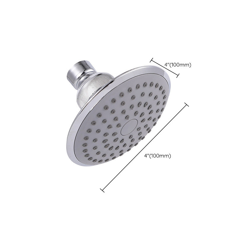 Round Shape Shower Head Modern Swivel Wall Mounted Fixed Shower Head