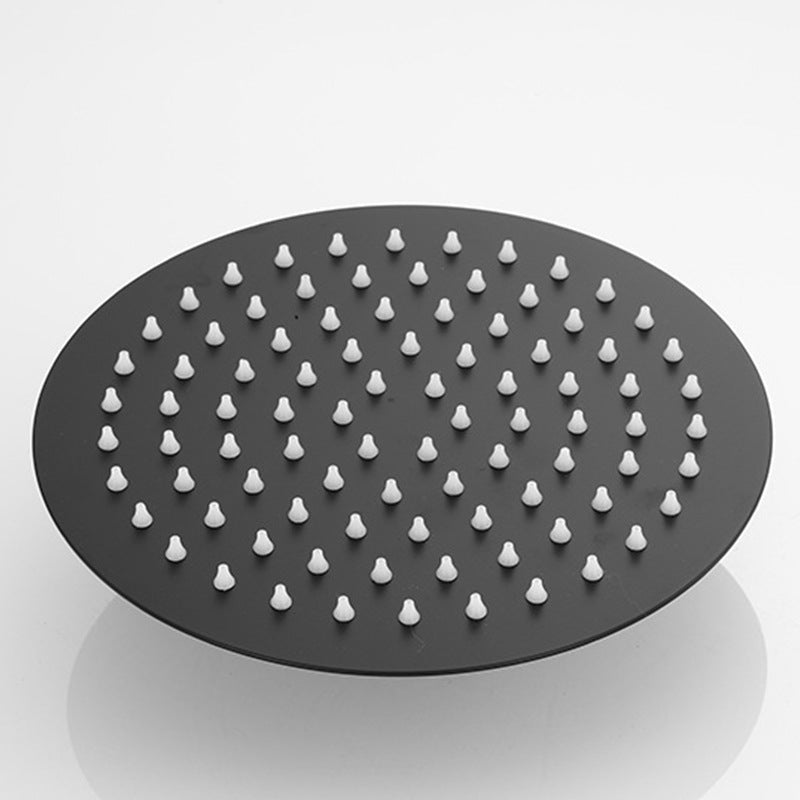 Square and Round Stainless Steel Fixed Shower Head Ceiling Mounted Shower Head in Black