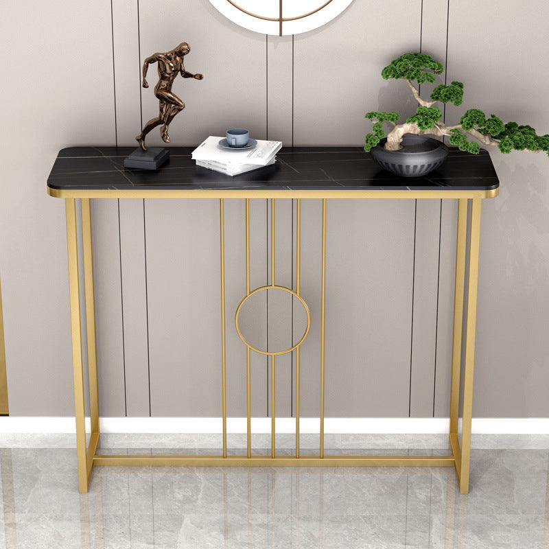 Contemporary Console Accent Table Antique Finish Rectangle Sofa Console Table