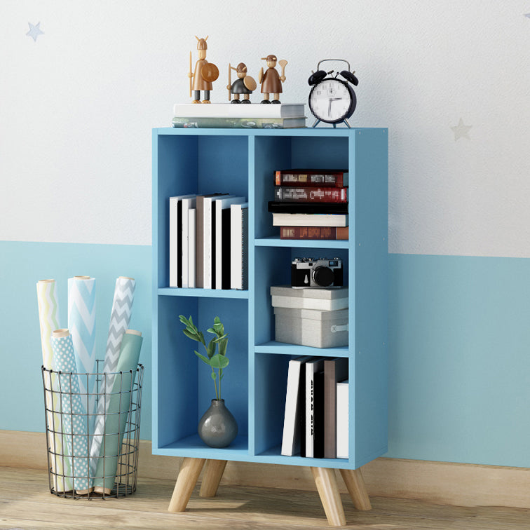 Modern Engineered Wood Standard Bookshelf Closed Back Bookcase with Shelves