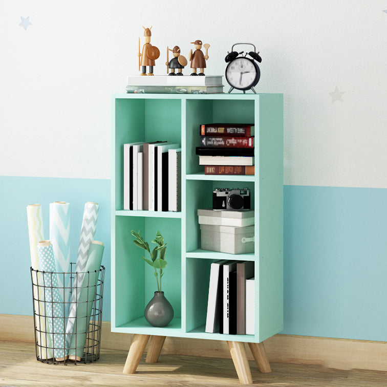 Modern Engineered Wood Standard Bookshelf Closed Back Bookcase with Shelves