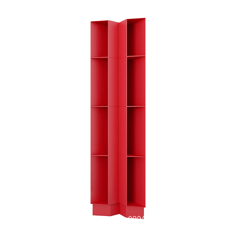 Urban Metal Bookshelf Closed Back Vertical Bookcase for Living Room