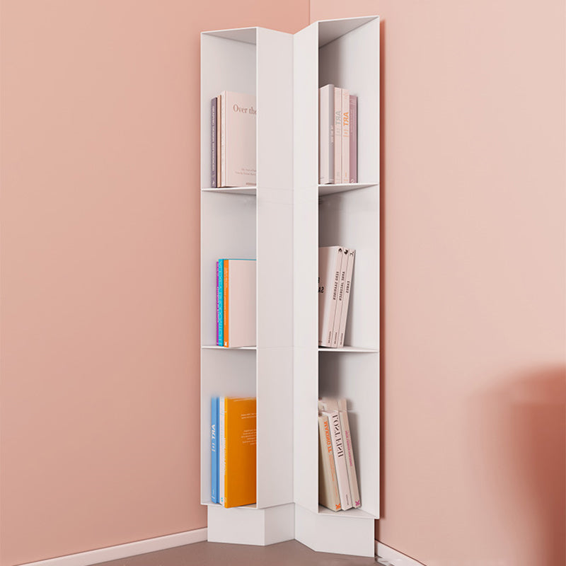 Urban Metal Bookshelf Closed Back Vertical Bookcase for Living Room
