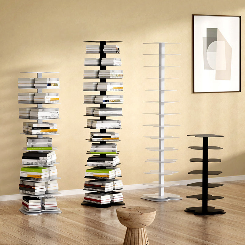 Urban Open Bookcase Metal Vertical Bookshelf for Living Room