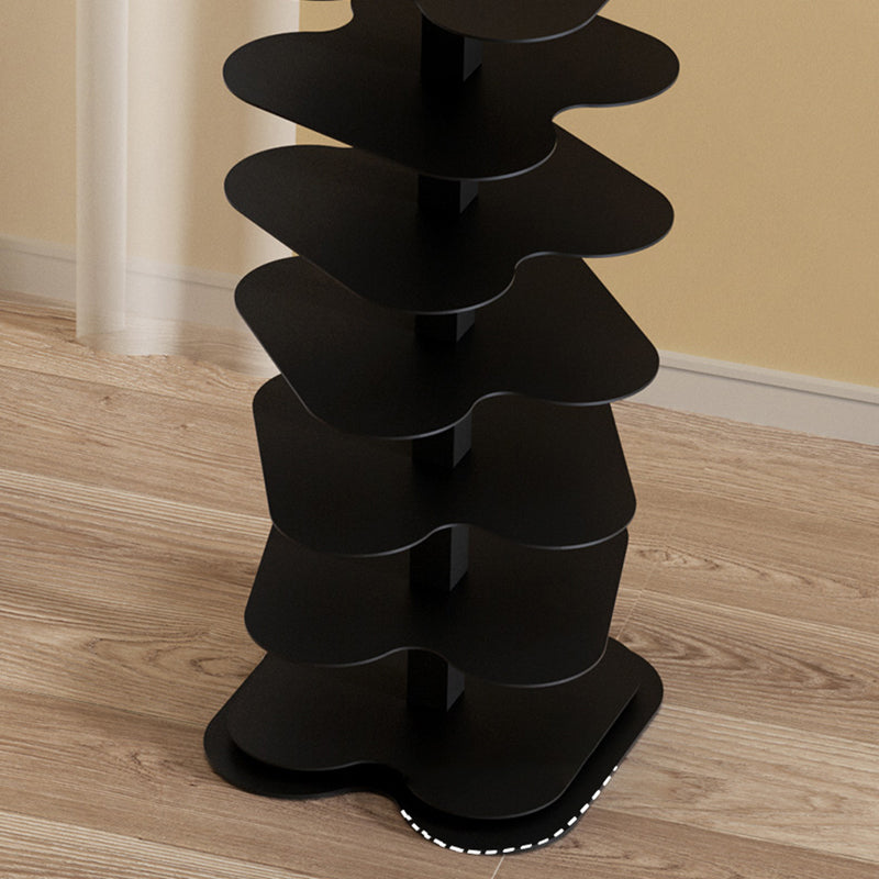 Urban Open Bookcase Metal Vertical Bookshelf for Living Room