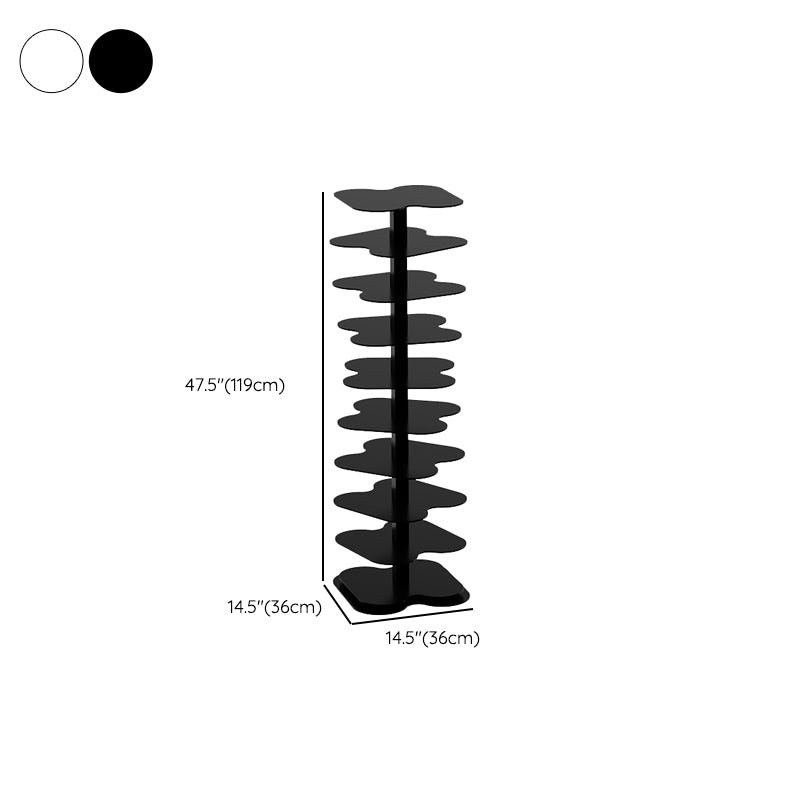 Urban Open Bookcase Metal Vertical Bookshelf for Living Room