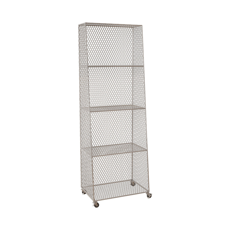 Urban Closed Back Bookshelf Metal Vertical Bookcase for Living Room