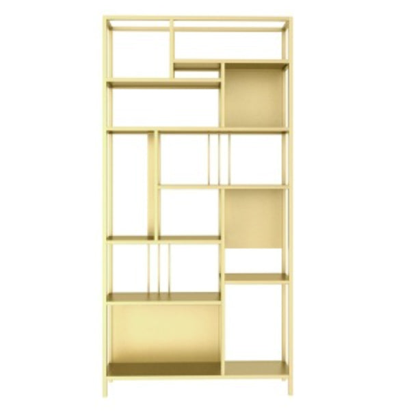 Metal Open Etagere Shelf Bookcase Vertical Shelves Included Bookshelf for Bedroom