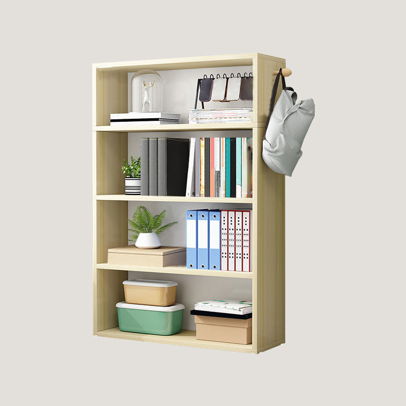 Contemporary Wood Bookshelf Standard Shelf Bookcase for Home Office