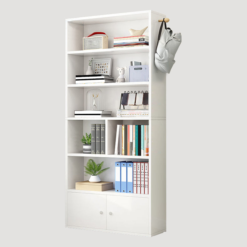 Contemporary Wood Bookshelf Standard Shelf Bookcase for Home Office