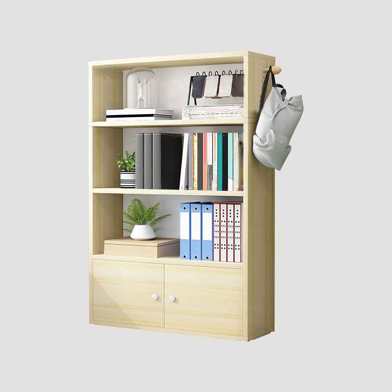 Contemporary Wood Bookshelf Standard Shelf Bookcase for Home Office