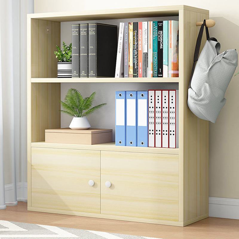 Contemporary Wood Bookshelf Standard Shelf Bookcase for Home Office