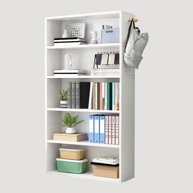 Contemporary Wood Bookshelf Standard Shelf Bookcase for Home Office