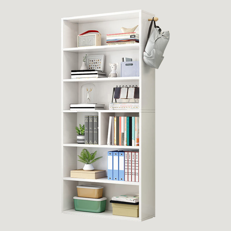 Contemporary Wood Bookshelf Standard Shelf Bookcase for Home Office