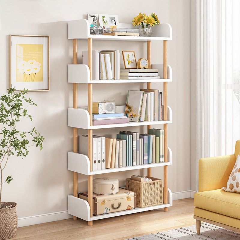 Contemporary Wood Bookcase Etagere Bookshelf for Home Office