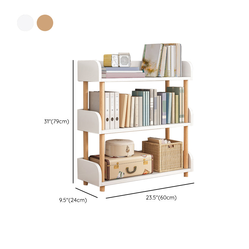Contemporary Wood Bookcase Etagere Bookshelf for Home Office