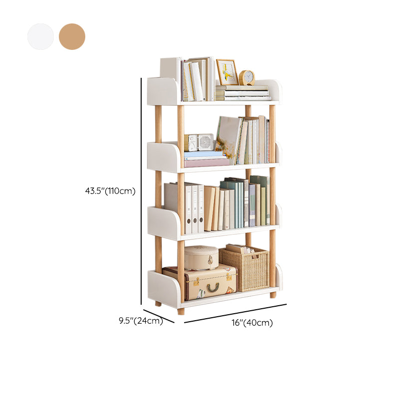 Contemporary Wood Bookcase Etagere Bookshelf for Home Office