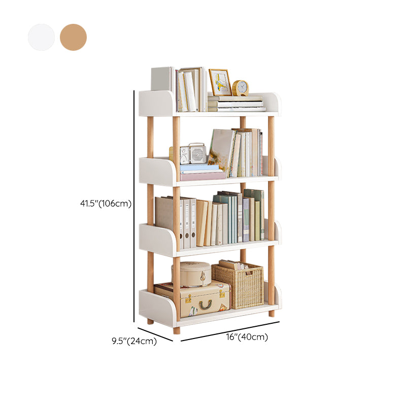 Contemporary Wood Bookcase Etagere Bookshelf for Home Office
