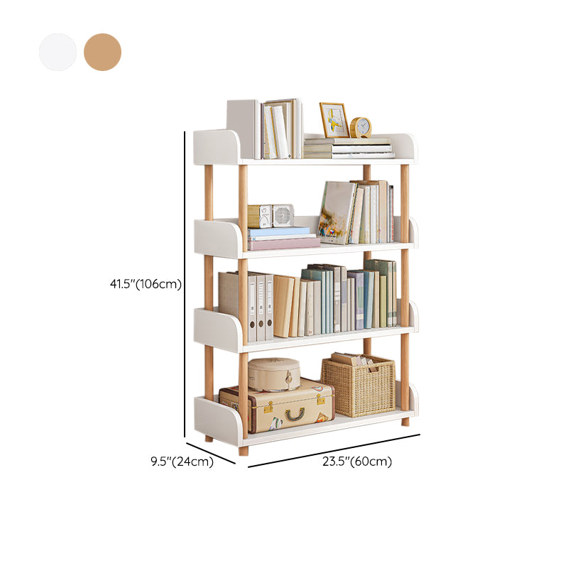 Contemporary Wood Bookcase Etagere Bookshelf for Home Office