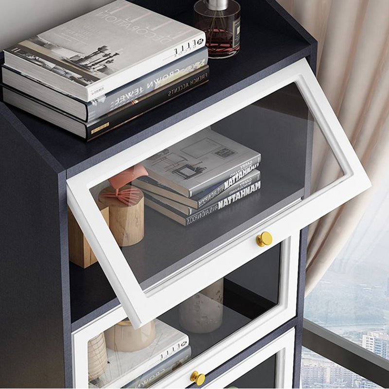 Contemporary Wood Bookshelf Standard Book Shelf for Home Office 11.8" Wide