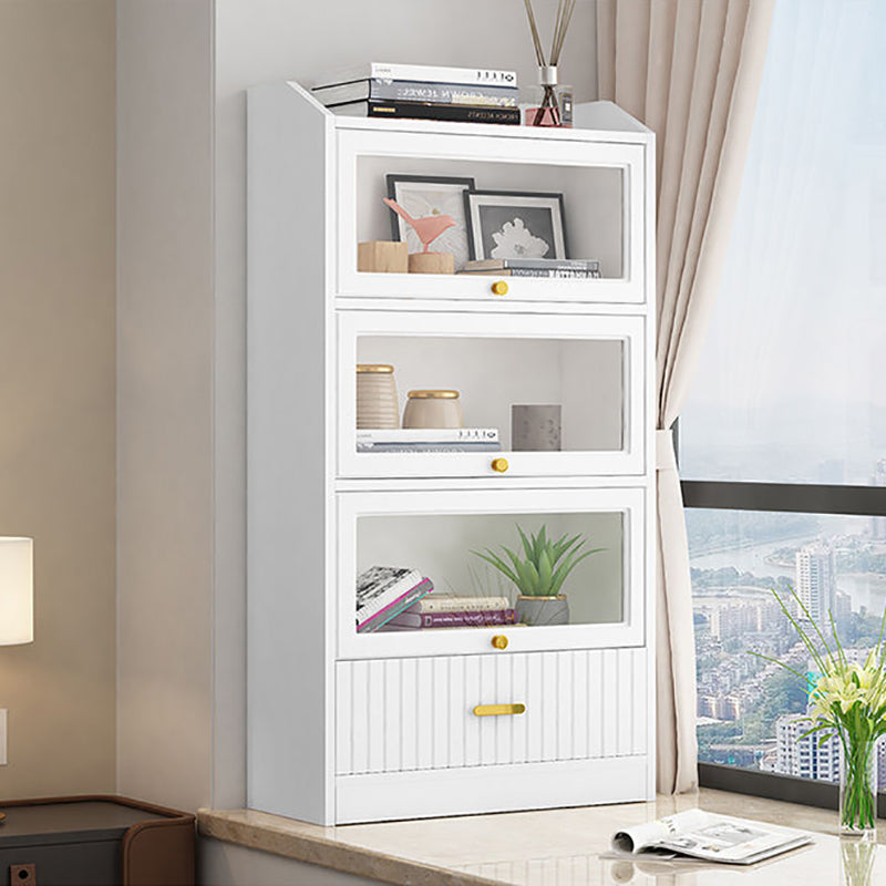 Contemporary Wood Bookshelf Standard Book Shelf for Home Office 11.8" Wide