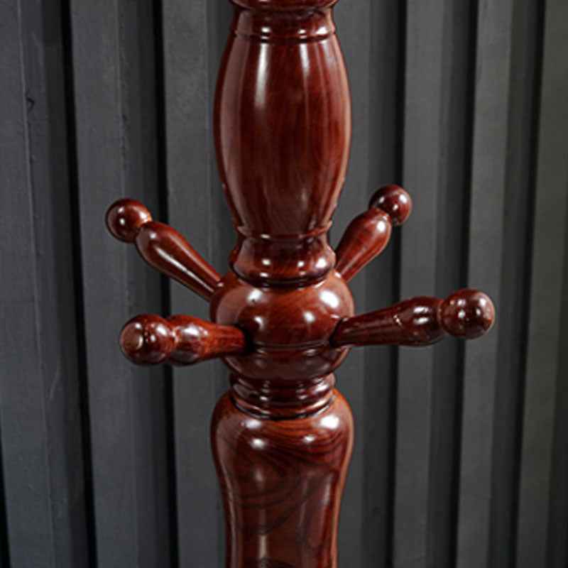 71"H Solid Wood Coat Rack European Style Hanger Ash Wood Modern Hall Tree