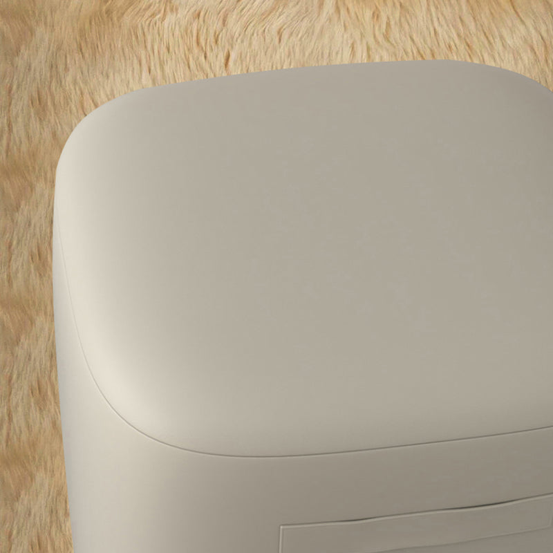 Orange Modern Pouf Square Stain Resistant Pouf for Home Decor