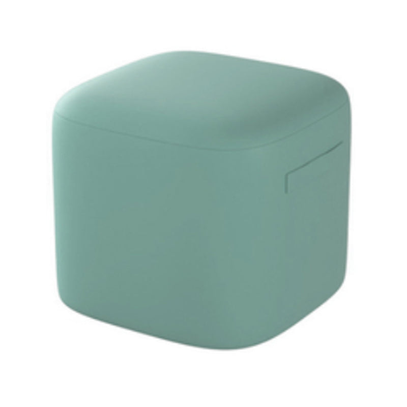 Orange Modern Pouf Square Stain Resistant Pouf for Home Decor