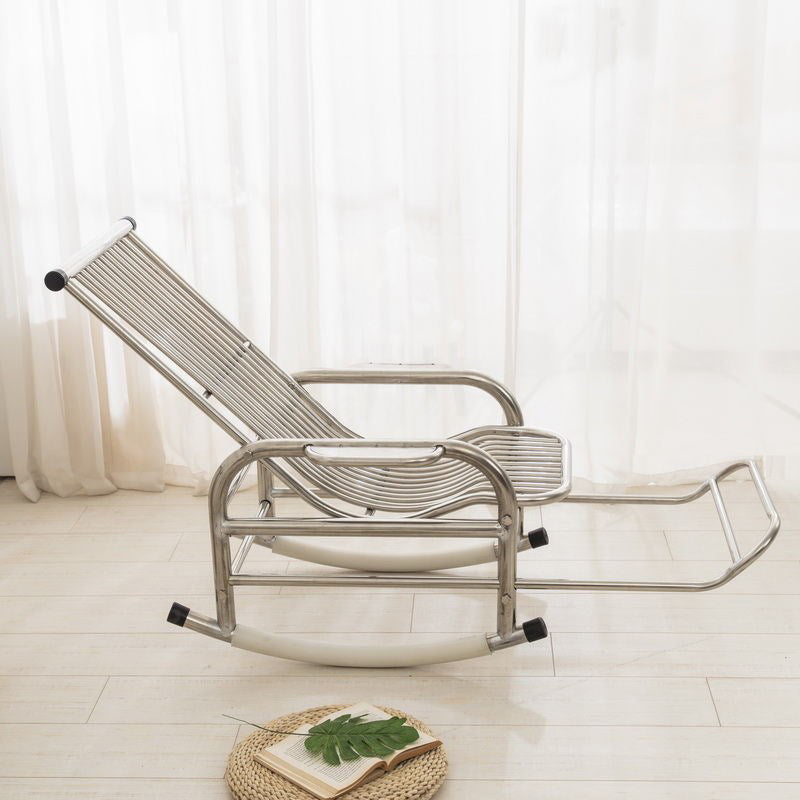 Contemporary Metal Rocking Chair Water Resistant Rocker for Home Decor