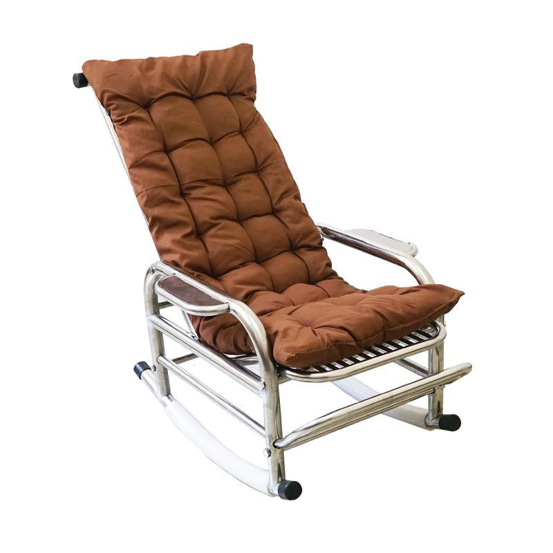 Contemporary Metal Rocking Chair Water Resistant Rocker for Home Decor